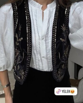 velvet vest